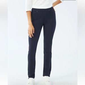 FDJ Black Stretch Knit Pull-On Pants Sz 10